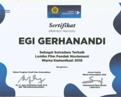 2019 - Fikom - Moviement - Sutradara Terbaik